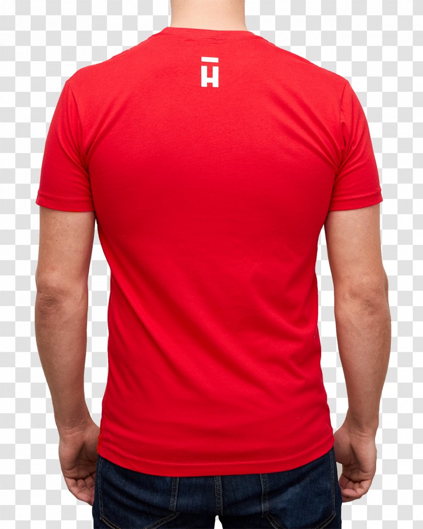 T-shirt Top Under Armour Fruit Of The Loom - Red Halo Transparent PNG