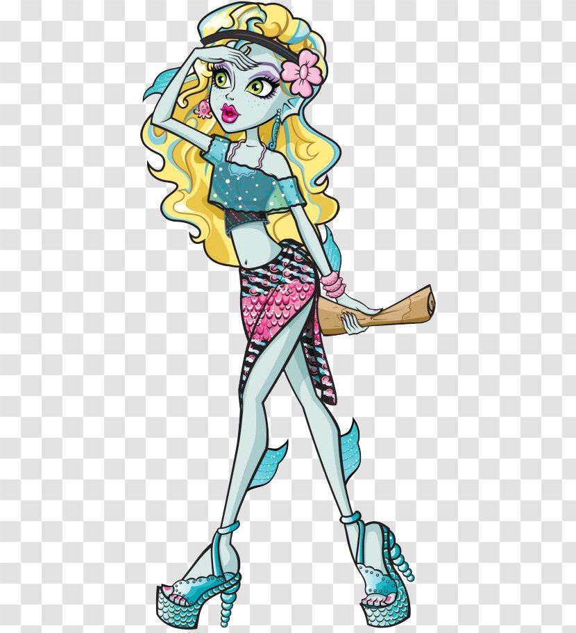 Monster High Lagoona Blue Doll Barbie - Watercolor Transparent PNG