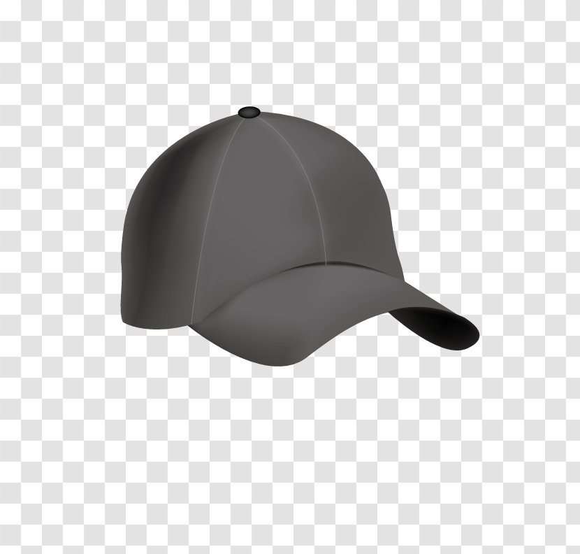 Baseball Cap Hat Bonnet - Black Transparent PNG