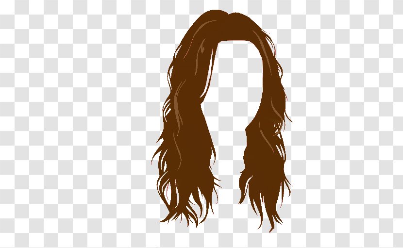 Long Hair Coloring Brown Transparent PNG