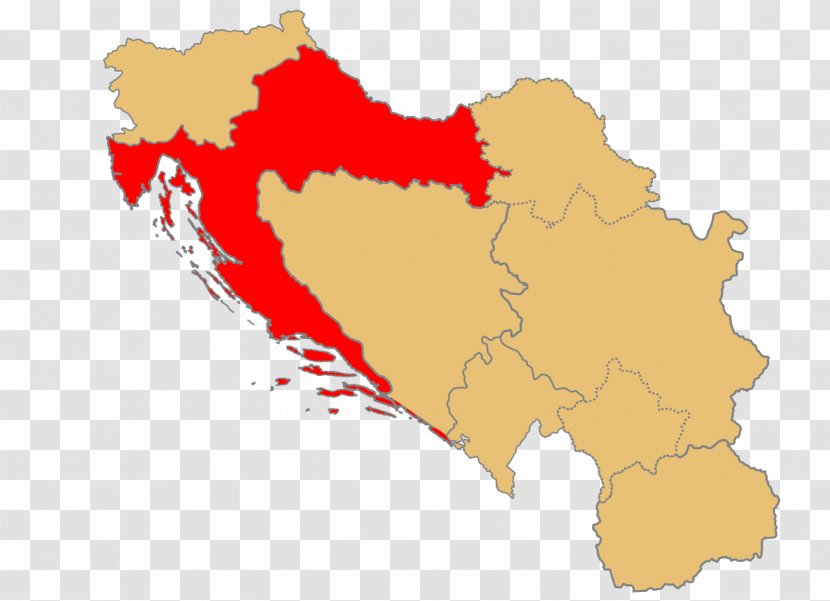 Croatia Vector Map Transparent PNG
