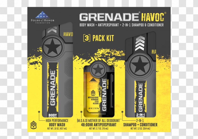 Shampoo Deodorant Hair Conditioner Packaging And Labeling - Grenade Transparent PNG