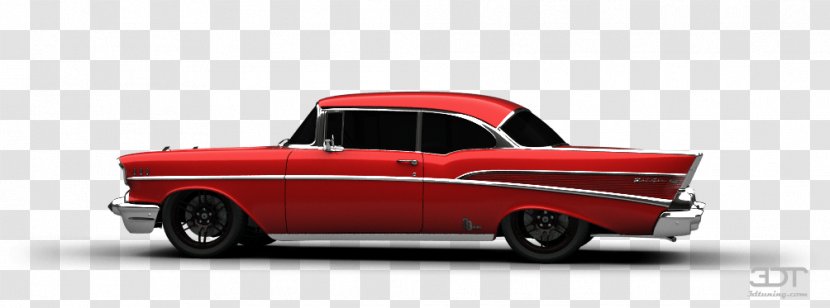 1957 Chevrolet Bel Air Compact Car - Family Transparent PNG