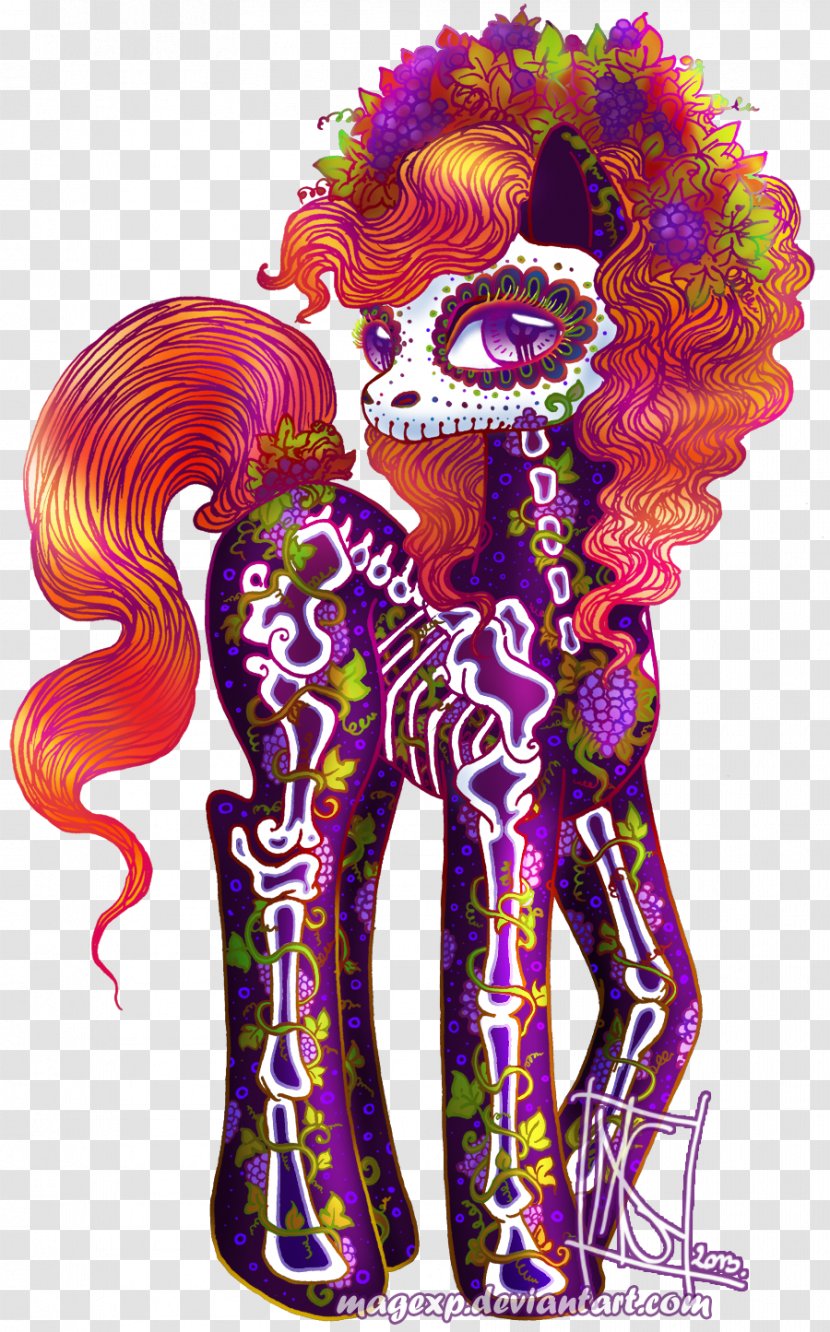 Pony La Calavera Catrina Santa Muerte Death - Digital Art Transparent PNG