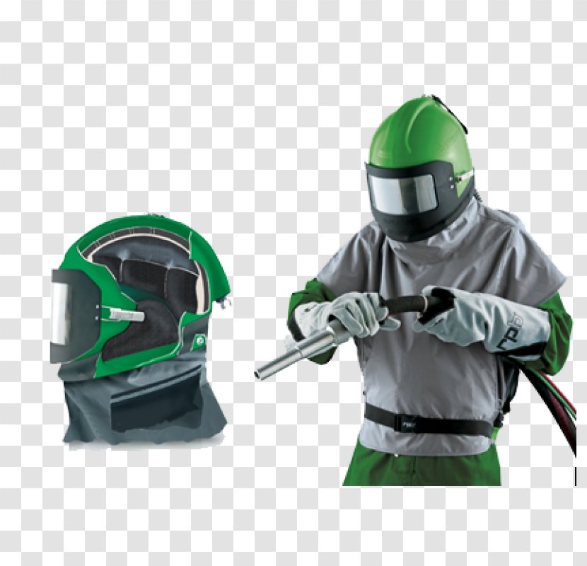Abrasive Blasting Helmet Nozzle Respirator Transparent PNG