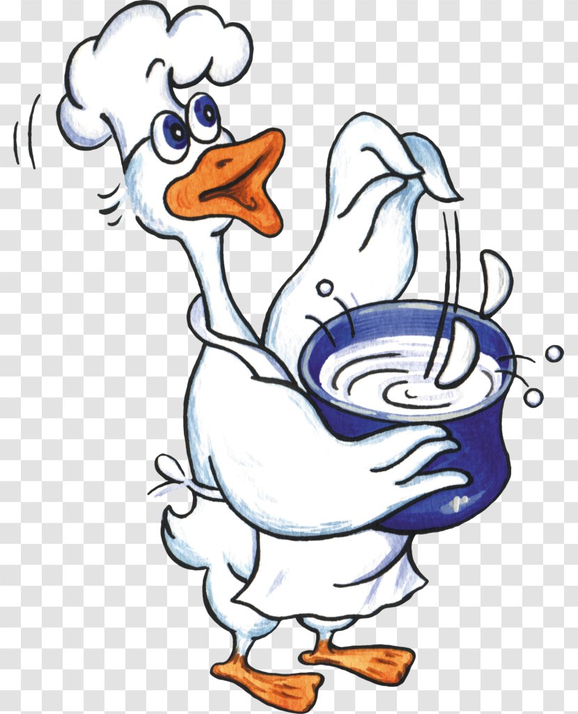 Duck Cook Clip Art - Flower - Donald Painted Blue Transparent PNG