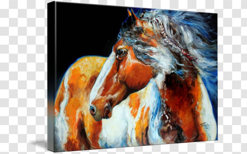 American Paint Horse Indian Wars United States Pony Painting - Heat Transparent PNG