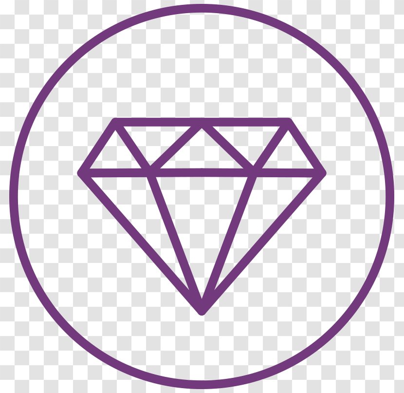 Drawing Diamond Sketch - Purple Transparent PNG