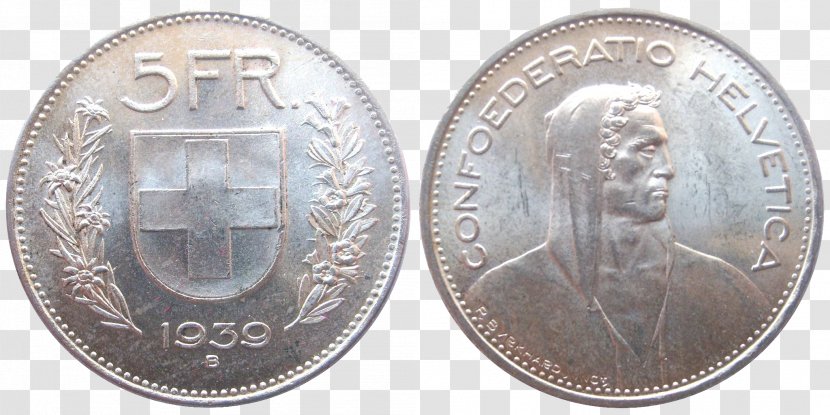 Coin Cent A Svájci Frank Pénzérméi Swiss Franc Switzerland - 50cent Piece Transparent PNG