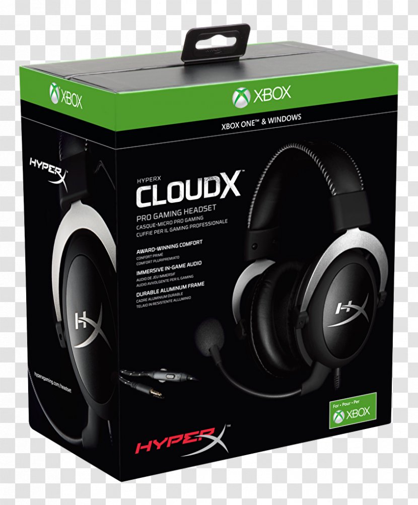 Kingston HyperX Cloud Headset Headphones - Hyperx Transparent PNG