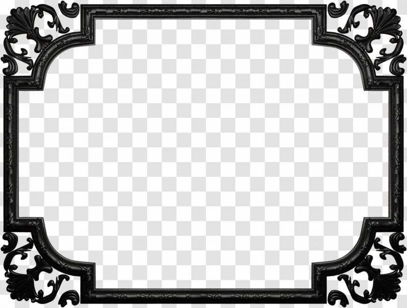 Lime Frame - Monochrome - Black And White Transparent PNG