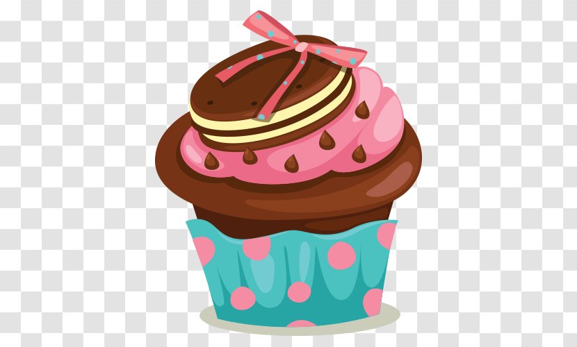 Cupcake Chocolate Cake Clip Art - Cupcakes Transparent PNG