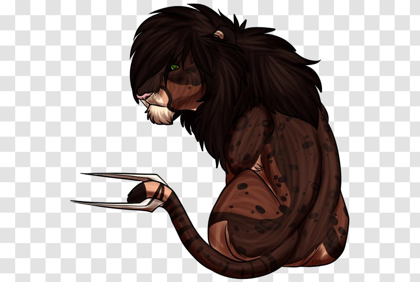 Cat Legendary Creature Cartoon Claw - Brown Hair Transparent PNG