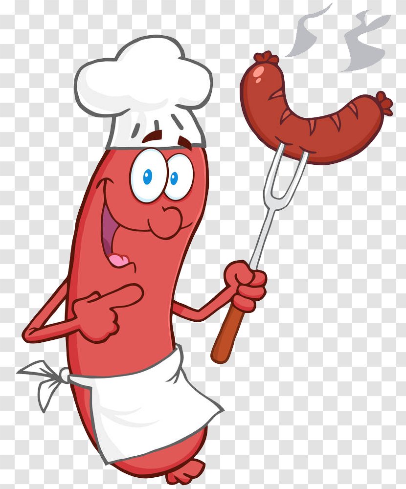 Bratwurst Sausage Hot Dog Barbecue Clip Art - Heart - The Person Holding Transparent PNG