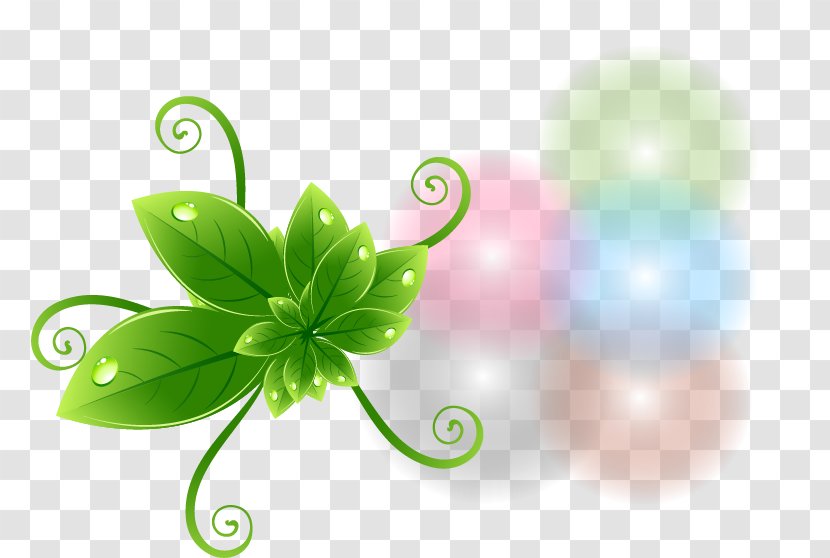 Leaf - Ecology - Beautifully Green Theme Label Vector Material Transparent PNG