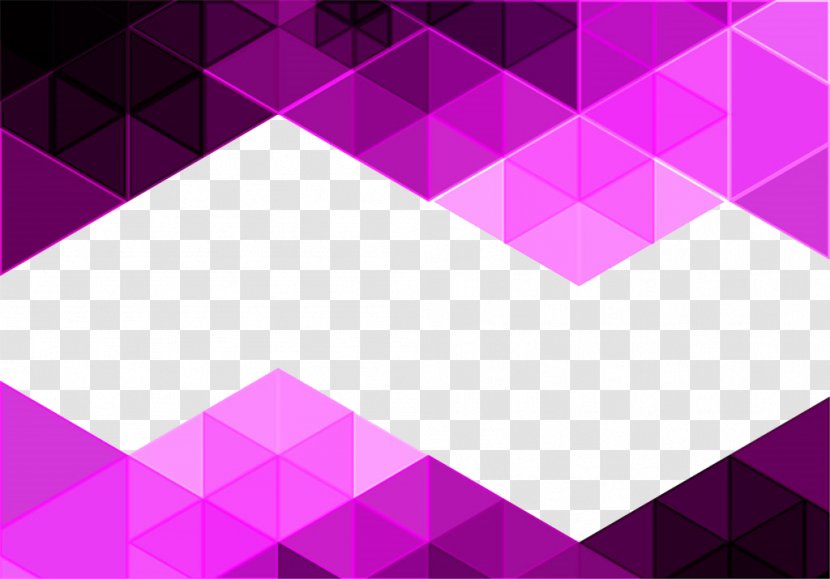 Purple Triangle Mosaic Background - Color - Pattern Transparent PNG