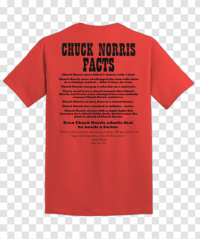 T-shirt Sleeve Chuck Norris Facts Button - Teepublic Transparent PNG