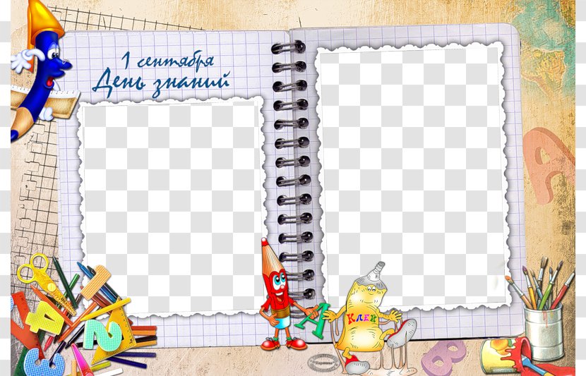 Picture Frame School Photography - Creative Notebook Transparent PNG