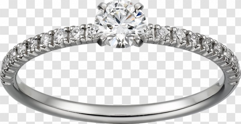 Earring Cartier Engagement Ring Diamond Transparent PNG