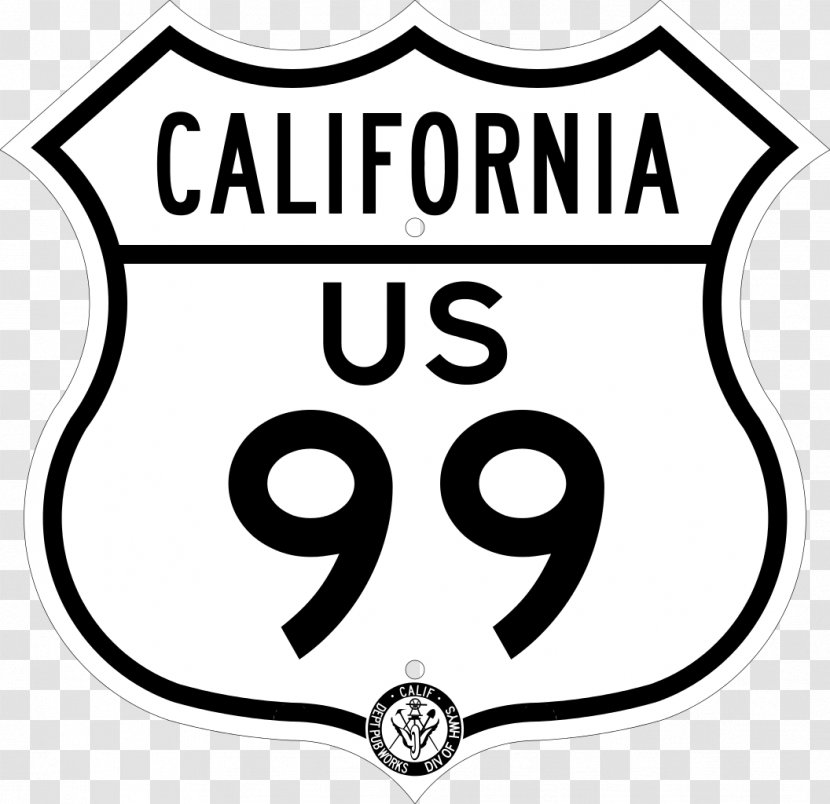 U.S. Route 66 In Arizona US Numbered Highways Shield Road - Sign - California Transparent PNG