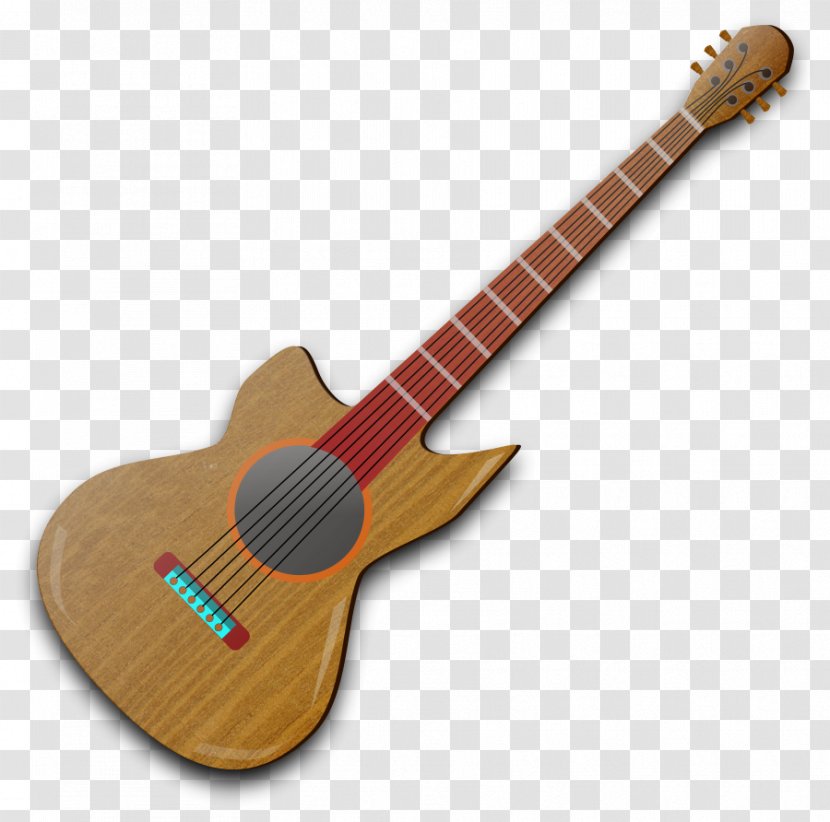 Acoustic Guitar Musical Instruments Clip Art - Cartoon - Images Of A Transparent PNG