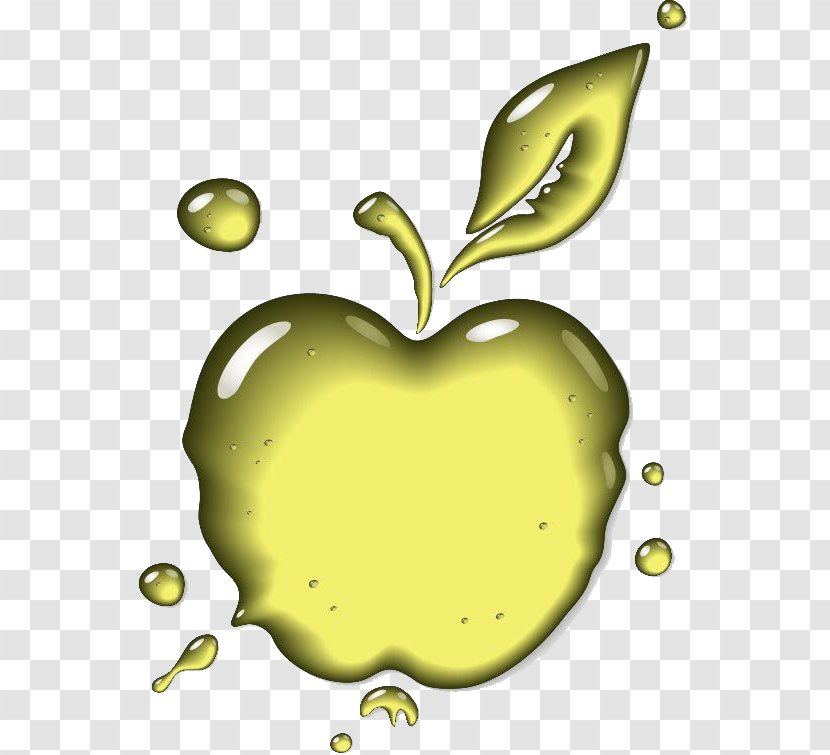 Apple Juice Fruit - Crystal Green Transparent PNG