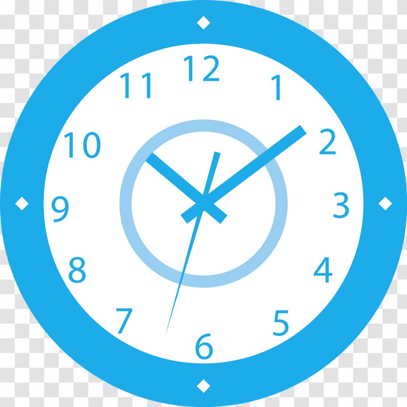 Minutes Clip Art - Blue - Clocks Transparent PNG