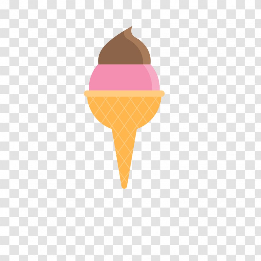 Ice Cream Cones - Designer - Yellow And Red Transparent PNG
