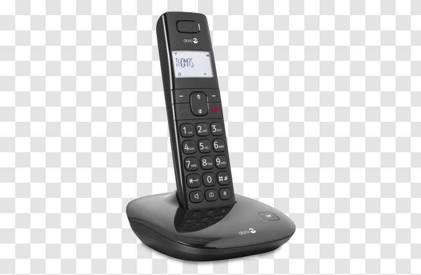 Cordless Telephone Doro Comfort 1010 Twin Phone - Black Mobile PhonesDoro Transparent PNG