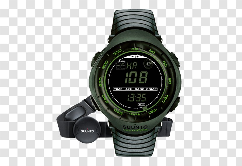 Suunto Vector HR Oy Watch Heart Rate Monitor Parfum Homme Yzy Perfume Black Point - Daniel Green Transparent PNG