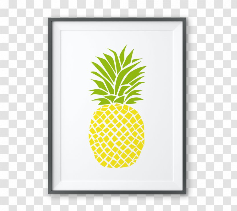 Quadro Paper Picture Frames Wood Glass - Pizza - Watercolor Pineapple Transparent PNG