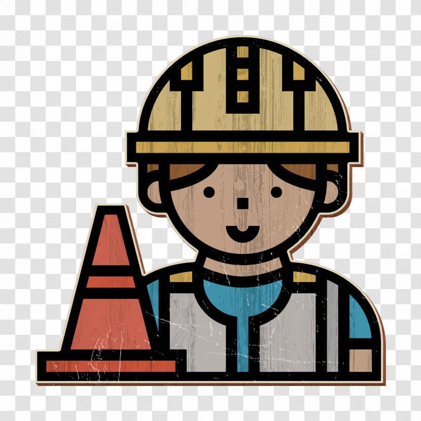Traffic Cone Icon Caution Icon Construction Worker Icon Transparent PNG