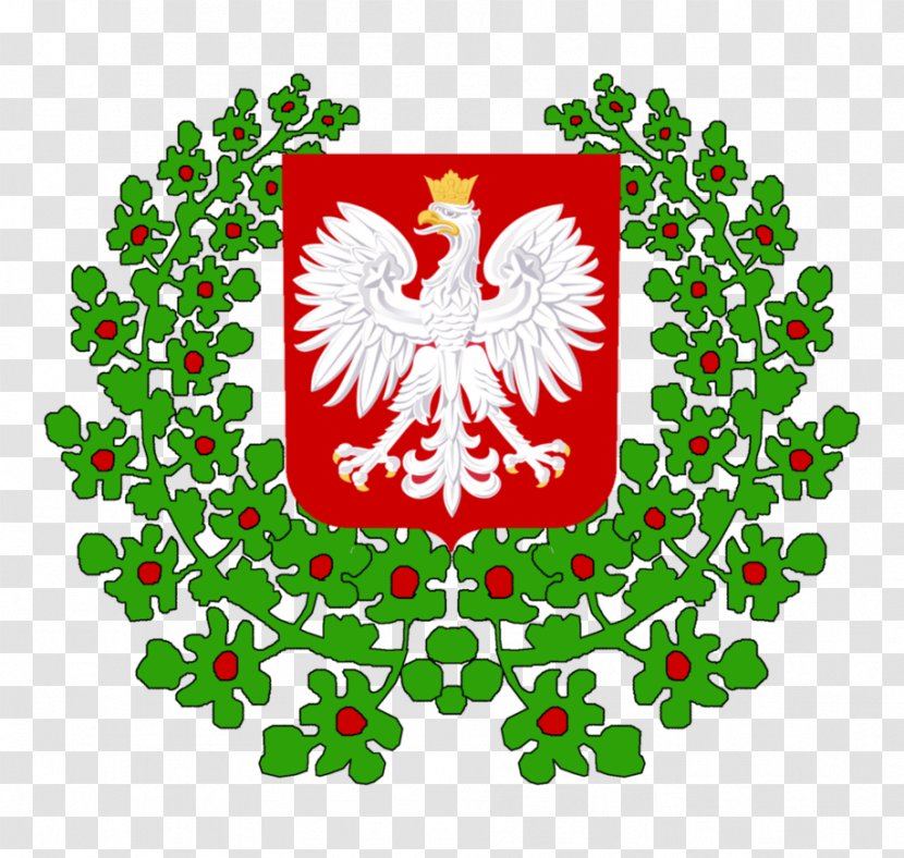 Coat Of Arms Floral Design Art Grand Duchy Kraków Flower - Polish Fan Transparent PNG