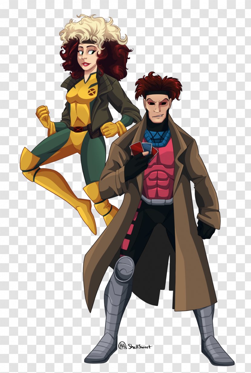 Rogue Gambit X-Men Concept Art - Fictional Character Transparent PNG