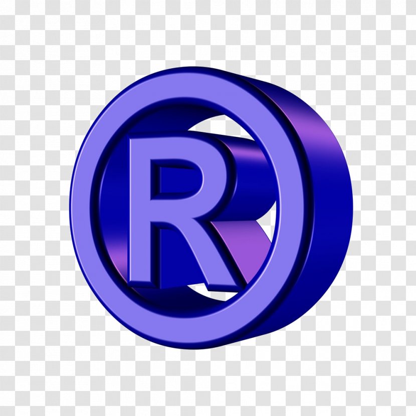 Registered Trademark Symbol - Public Domain - Three-dimensional Image Circle Of The Letter R Transparent PNG
