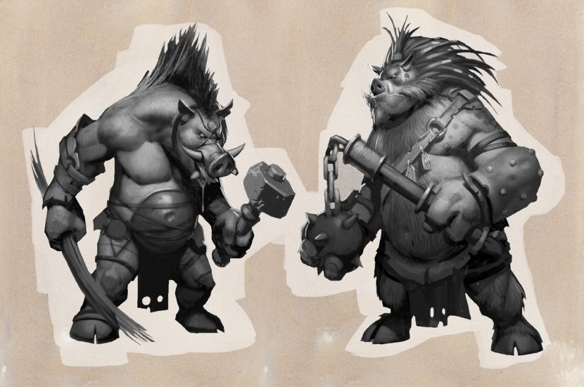 Dota 2 Team Fortress Classic Concept Art Character - Boar Transparent PNG