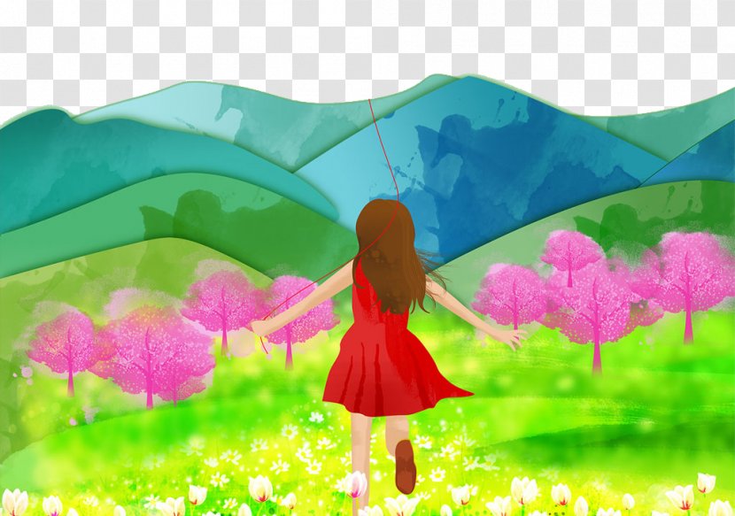 Illustration - Watercolor - Hand Painted Field Transparent PNG