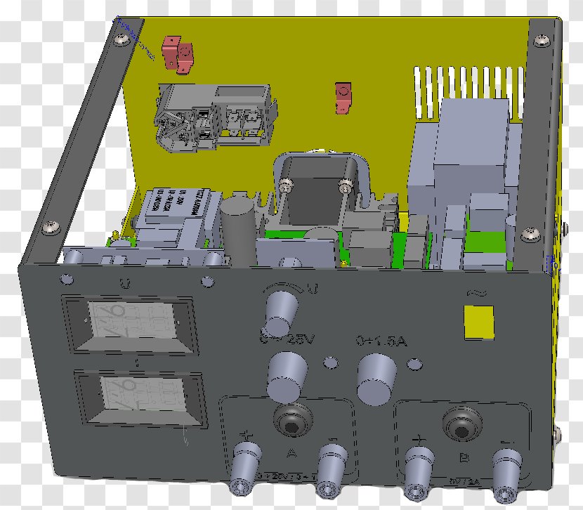 Electronic Component Power Converters Transformer Circuit Diagram Electronics - Voltmeter - Iso 4032 Transparent PNG