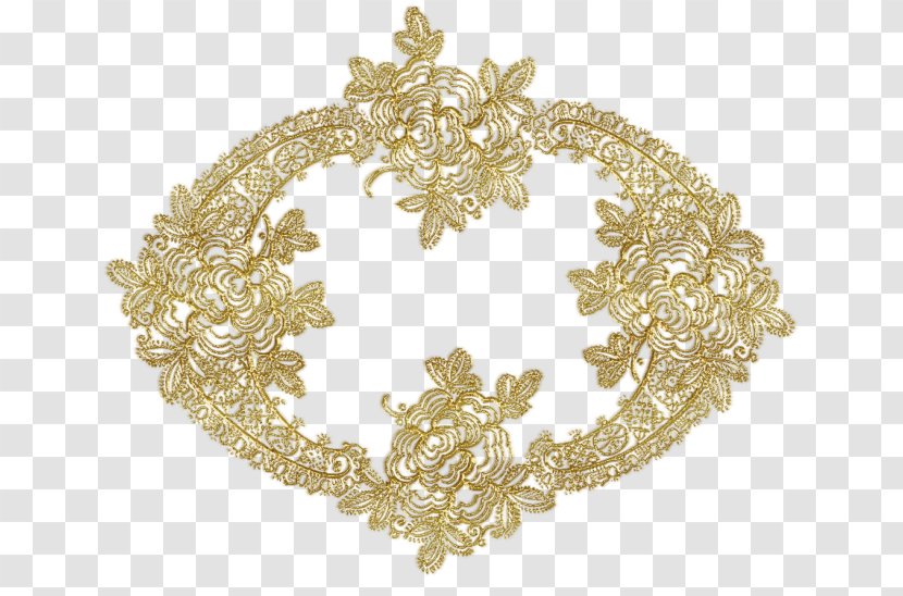 Lace Gold Knitting Jewellery Transparent PNG