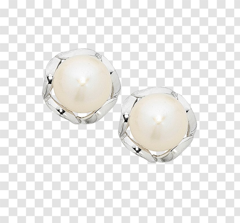 Pearl Earring Body Jewellery Silver - Jewelry - Earrings Transparent PNG