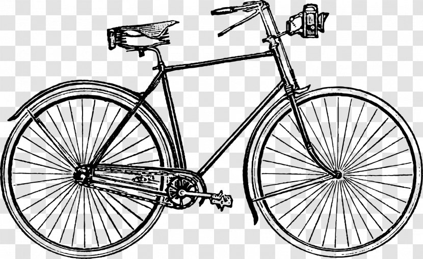 Bicycle Cycling Euclidean Vector Drawing - Road - Bike Transparent PNG
