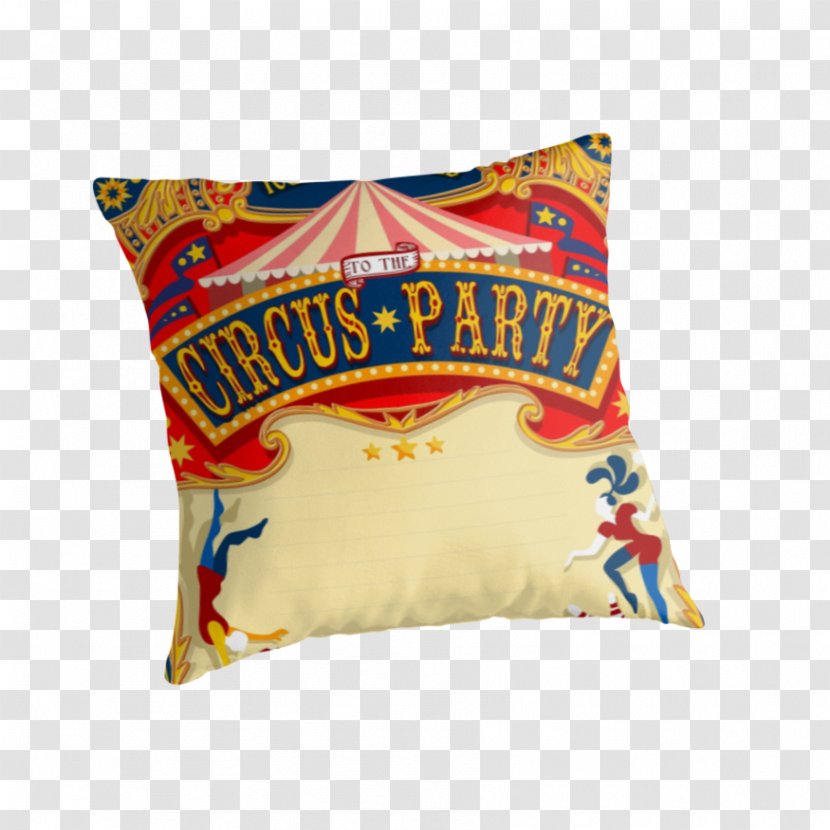 Throw Pillows Cushion Textile Material - Pillow - Circus Poster Transparent PNG