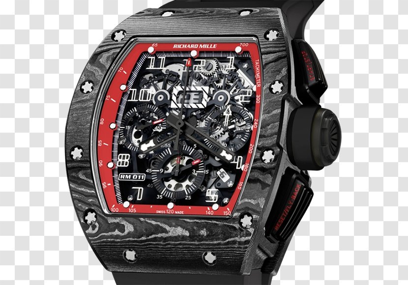 Skeleton Watch Richard Mille Strap Tourbillon - Luxury Goods Transparent PNG