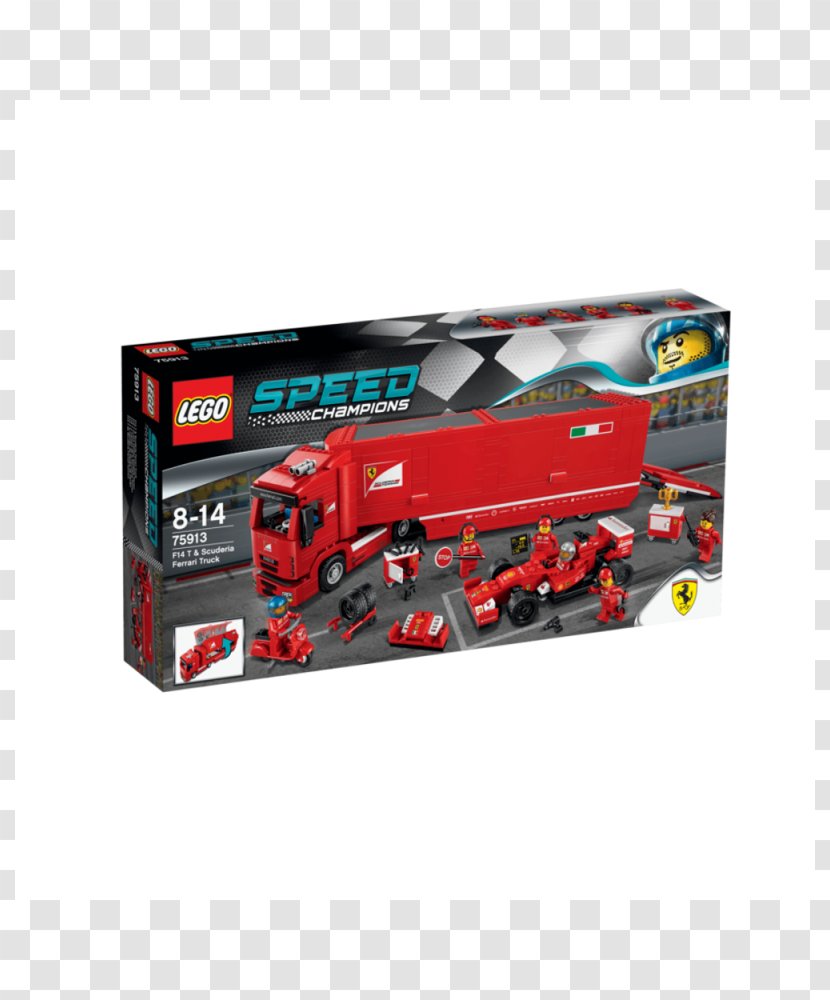 Ferrari F14 T LEGO 75913 Speed Champions & Scuderia Truck Car - Lego Transparent PNG