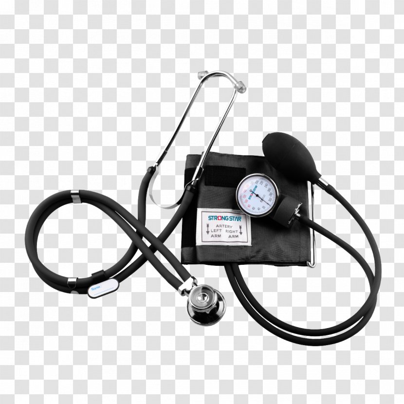 Stethoscope Sphygmomanometer Manometers Medicine Blood Pressure - Cuff - Machine Transparent PNG