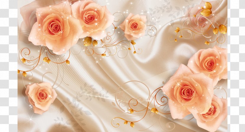 Art-Shpalery Fototapet Wall Garden Roses Wallpaper - Wedding Ceremony Supply - Dream Flowers Transparent PNG