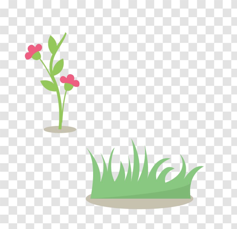 Drawing - Bushes And Flowers Transparent PNG
