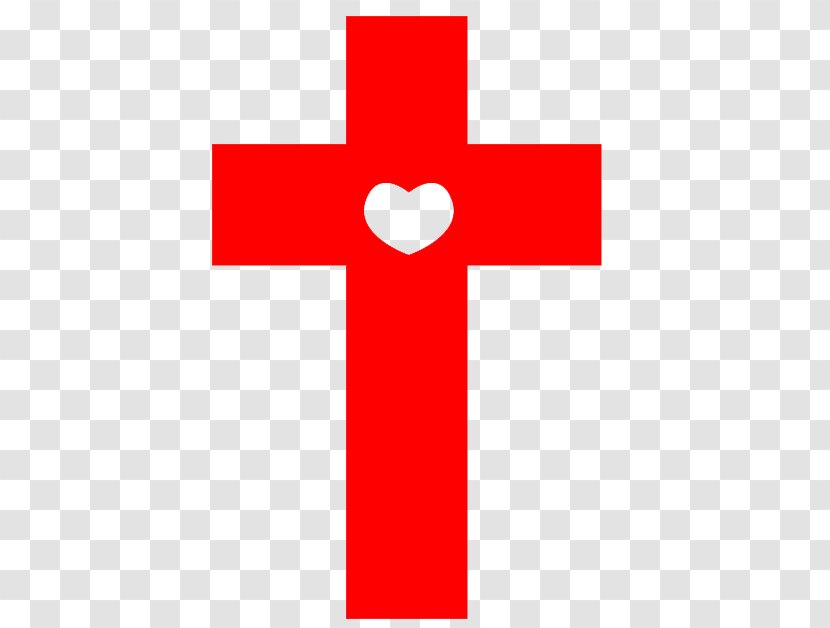 Red Cross Background - Biscuits - Religious Item Transparent PNG