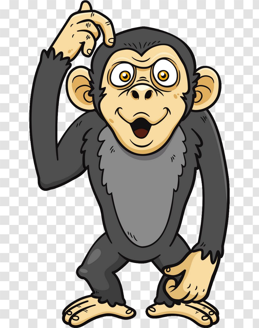 Chimpanzee Ape Primate Clip Art - Monkey Transparent PNG