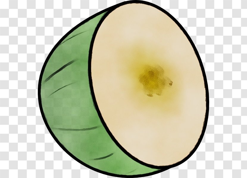 Green Yellow Fruit Plant Circle - Plate Transparent PNG